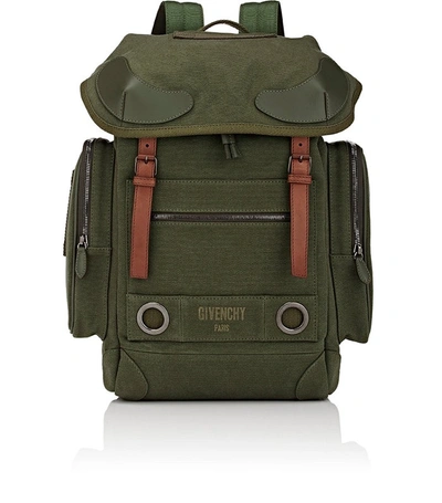 Givenchy Rider Backpack In Khaki Green