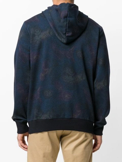 Shop Etro Paisley Print Zipped Hoodie In 200