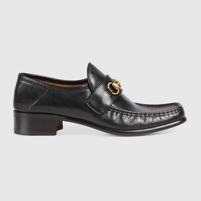 Gucci Horsebit Leather Loafer - Black Leather