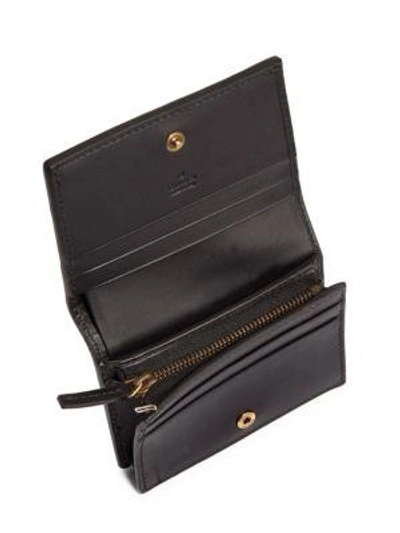 Shop Gucci Queen Margaret Colourblock Leather Wallet In White-black