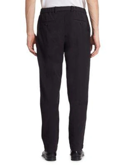 Shop Issey Miyake Straight Fit Pants In Black