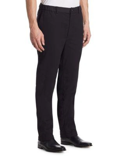 Shop Issey Miyake Straight Fit Pants In Black