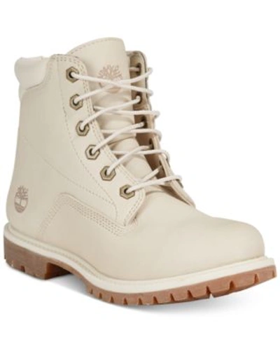 Shop Timberland Women&#039;s Waterville Boots, Only At Macy&#039;s In Light Grey
