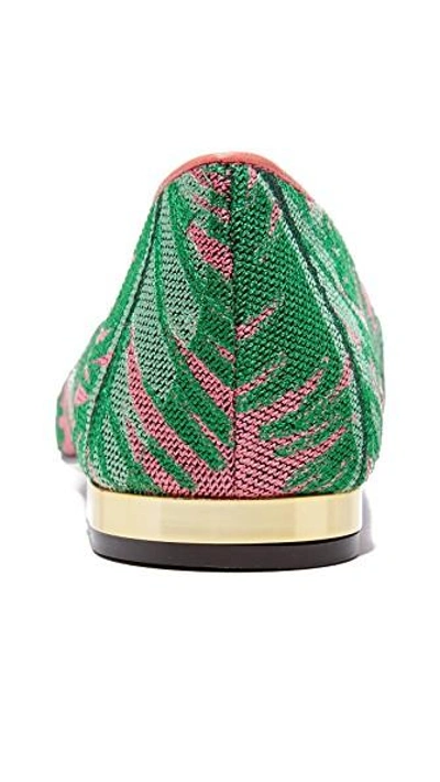 Shop Charlotte Olympia Flamingo Slippers In Multi