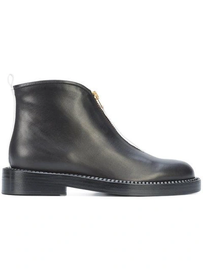 Shop Marni Pull Tab Ankle Boots - Black
