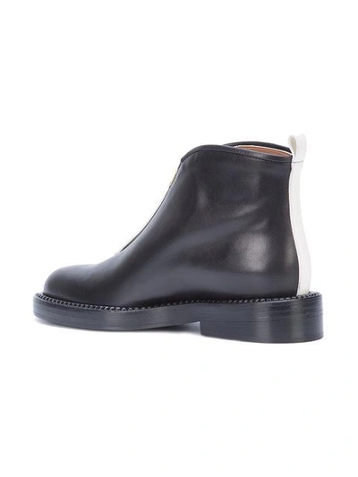 Shop Marni Pull Tab Ankle Boots - Black