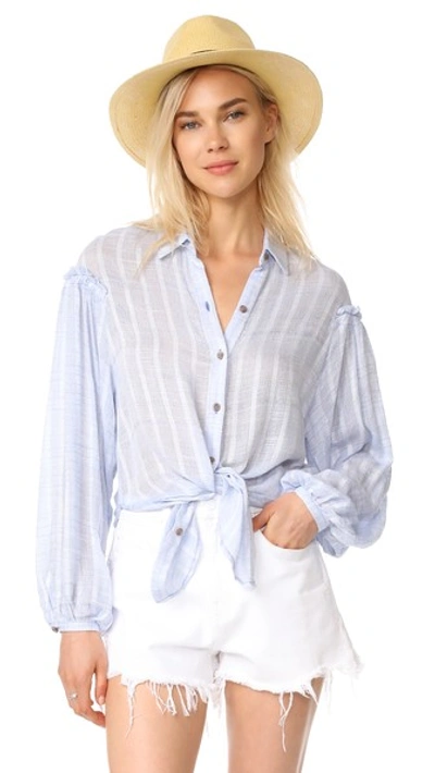 Shop Free People Headed To The Highlands Top In Blue