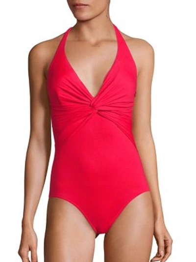 Shop Melissa Odabash One-piece Zanzibar Swimsuit In Red
