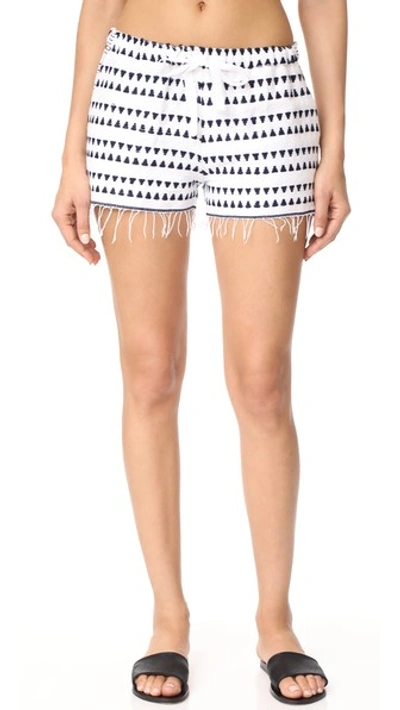 Lemlem Yeshi Cotton-blend Gauze Shorts In Navy