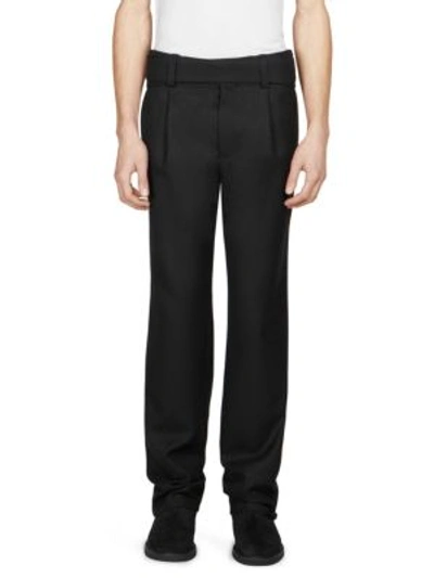 Shop Saint Laurent Tuxedo Wool Trousers In Black
