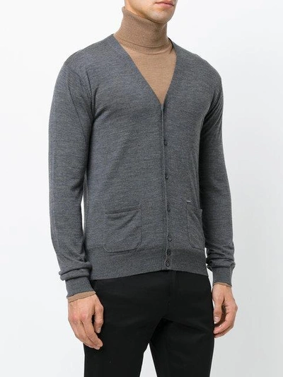 Shop Dsquared2 Classic Cardigan In Grey