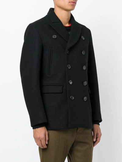 Shop Dsquared2 Classic Peacoat In Black