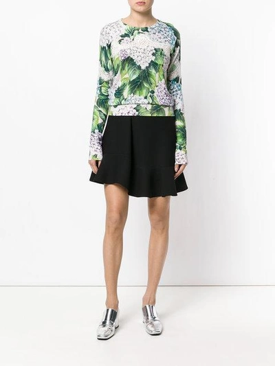 Shop Dolce & Gabbana Hydrangea Knitted Jumper