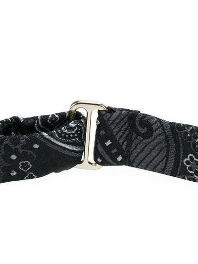 Shop Etro Printed Bow Tie - Black