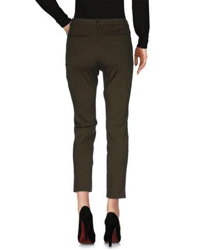 Shop Pinko Casual Pants In Military Green