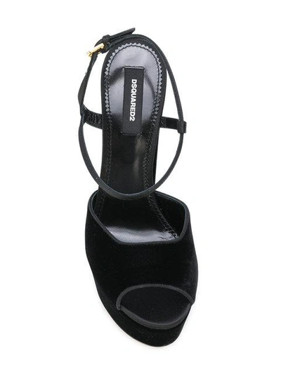 Shop Dsquared2 Platform Ziggy Sandals In Black