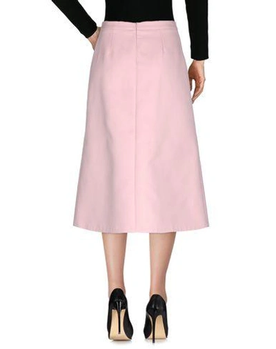 Shop Vilshenko 3/4 Length Skirt In Pink