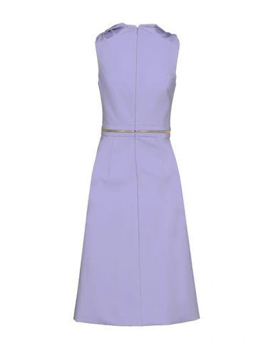 Shop Cushnie Et Ochs 3/4 Length Dress In Lilac