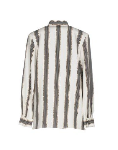 Shop Vilshenko Striped Shirt In Ivory