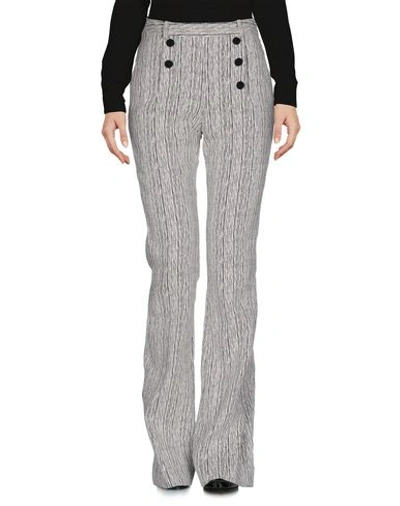 Carven Tweed High-rise Flare Fantasy Pants, Marine/ecru In White