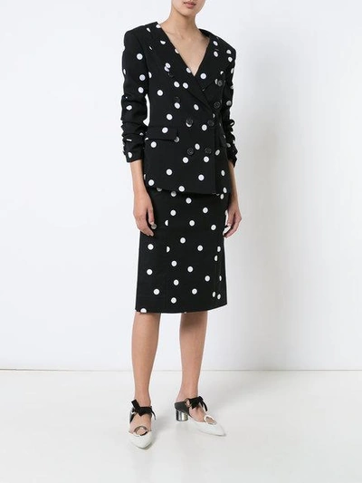 Shop Monse Polka Dot Pencil Skirt