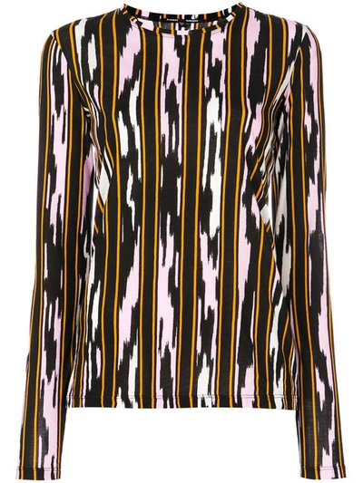 Proenza Schouler Printed Long Sleeve T-shirt In Multicoloured
