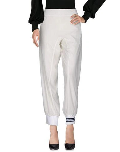 Shop Y-3 Casual Pants In White