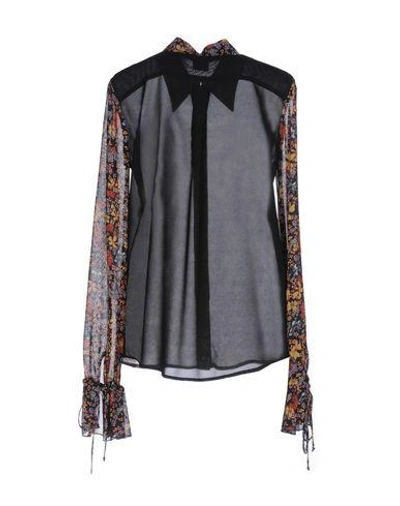 Shop Pinko Woman Shirt Black Size 4 Viscose, Polyester