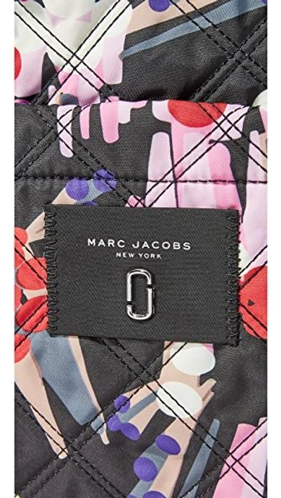 Shop Marc Jacobs Printed Knot Tote In Black Multi