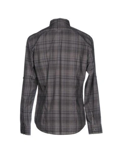 Shop John Varvatos Checked Shirt In Lead