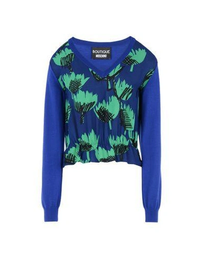 Boutique Moschino Sweaters In Blue