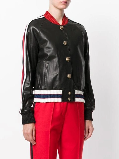 Shop Gucci - Embroidered Bomber Jacket