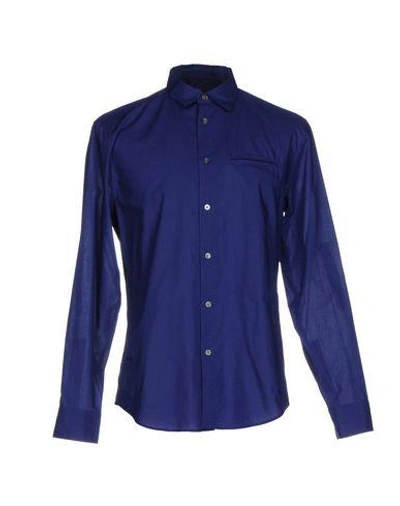 Shop John Varvatos Shirts In Blue
