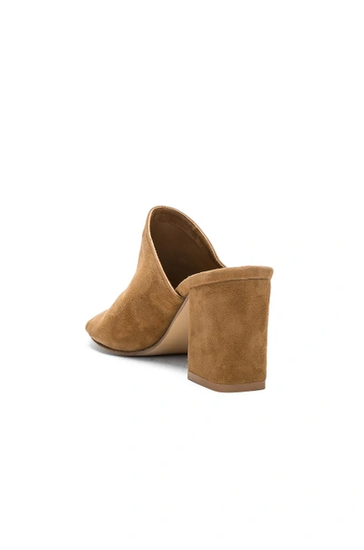 Shop Maryam Nassir Zadeh For Fwrd Suede Penelope Mules In Neutrals