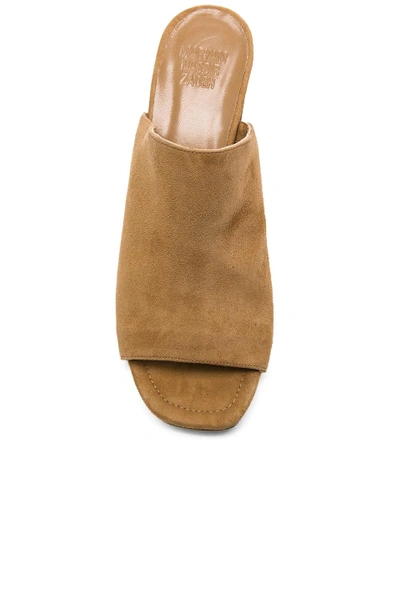 Shop Maryam Nassir Zadeh For Fwrd Suede Penelope Mules In Neutrals