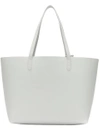 Mansur Gavriel Large Saffiano Leather Tote Bag In White