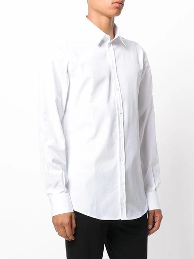 Shop Dolce & Gabbana Classic Long Sleeve Shirt - White
