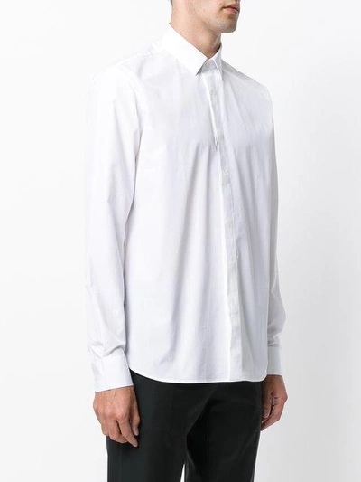 Shop Saint Laurent Yves Collar Shirt In White