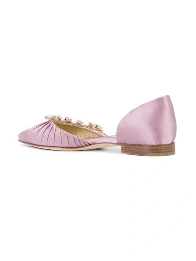 Shop Sarah Flint Luisa D'orsay Ballerinas In Lavender