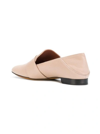 Shop Bally Buckle Loafers In Neutrals