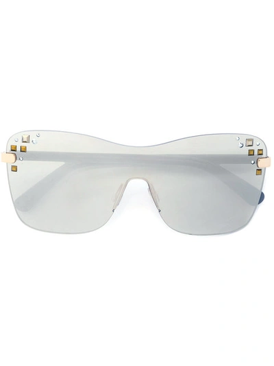 Jimmy Choo Mask Sunglasses In Grey