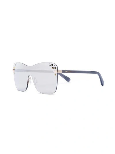 Jimmy Choo Mask Sunglasses In Grey