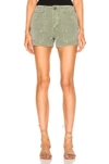AMO AMO ARMY SHORT IN FLORAL,GREEN,A07241