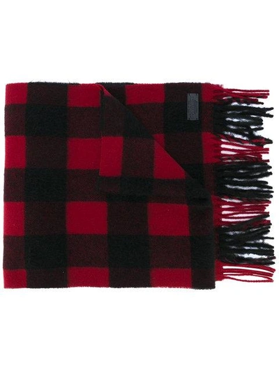 Shop Dsquared2 Check Scarf - Black