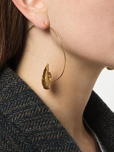 Shop Alighieri Ali Mo Clarity Earrings - Yellow