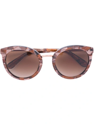 Dolce & Gabbana Eyewear Round Frame Sunglasses - Brown