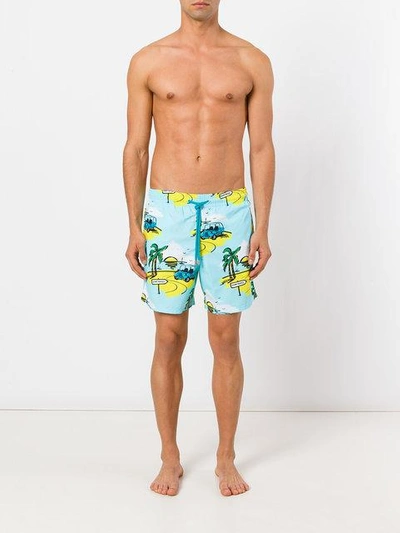 Shop Vilebrequin Tropical Print Swim Shorts