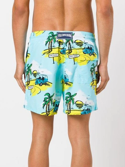 Shop Vilebrequin Tropical Print Swim Shorts