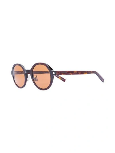 Shop Saint Laurent Eyewear Sl 161 003 Sunglasses - Brown