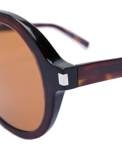 Shop Saint Laurent Eyewear Sl 161 003 Sunglasses - Brown